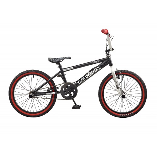 Rooster Big Daddy Black - White Spoked BMX Bike